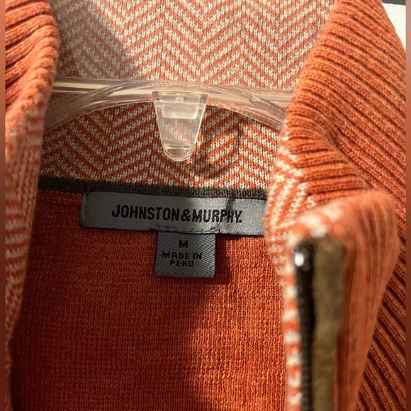 Johnston & Murphy Jackets & Coats Mens Johnston Murphy Orange 4zip